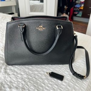 Coach Medium Black Leather Purse
